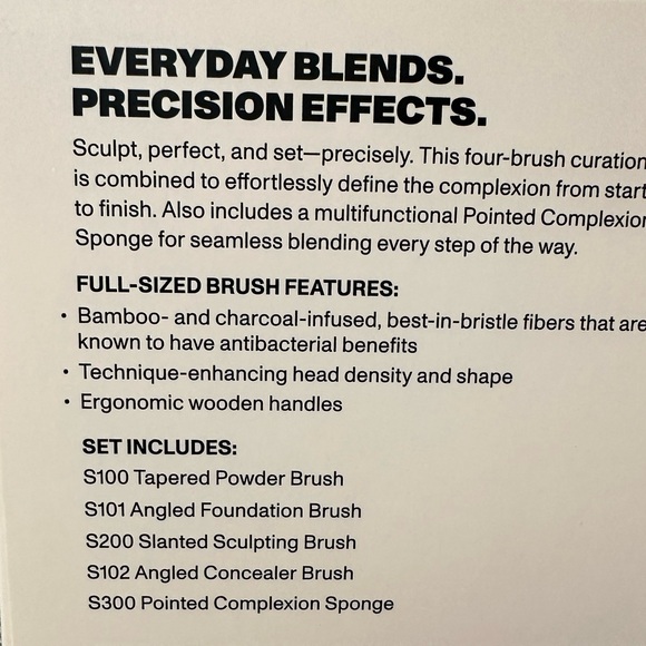 NIB Morphe 5 Piece Face Shaping Essentials Brush Set Light Pink - Picture 12 of 15